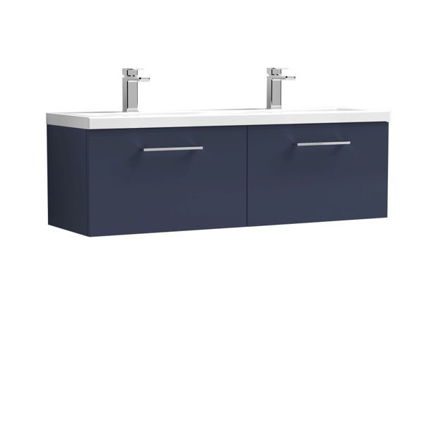 Picture of Nuie Arno 1200mm Wall Hung 2-Drawer Vanity & Double Basin