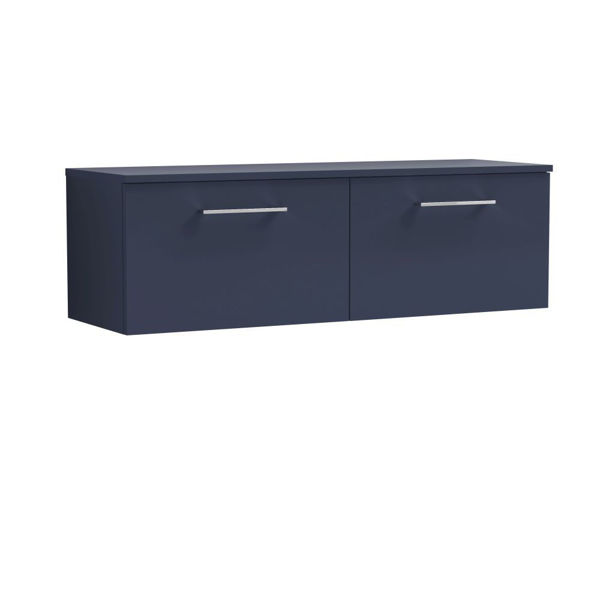 Picture of Nuie Arno 1200mm Wall Hung 2-Drawer Vanity & Worktop