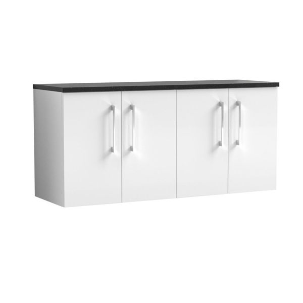 Picture of Nuie Arno 1200mm Wall Hung 4-Door Vanity & Laminate Worktop