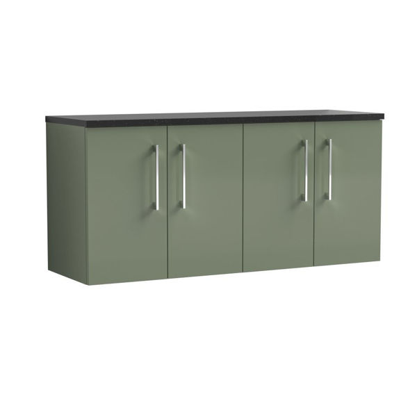 Picture of Nuie Arno 1200mm Wall Hung 4-Door Vanity & Laminate Worktop