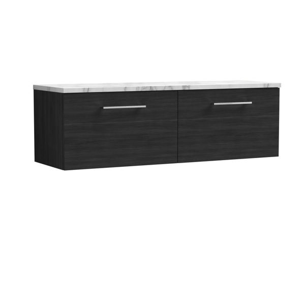 Picture of Nuie Arno 1200mm Wall Hung 2-Drawer Vanity & Laminate Worktop