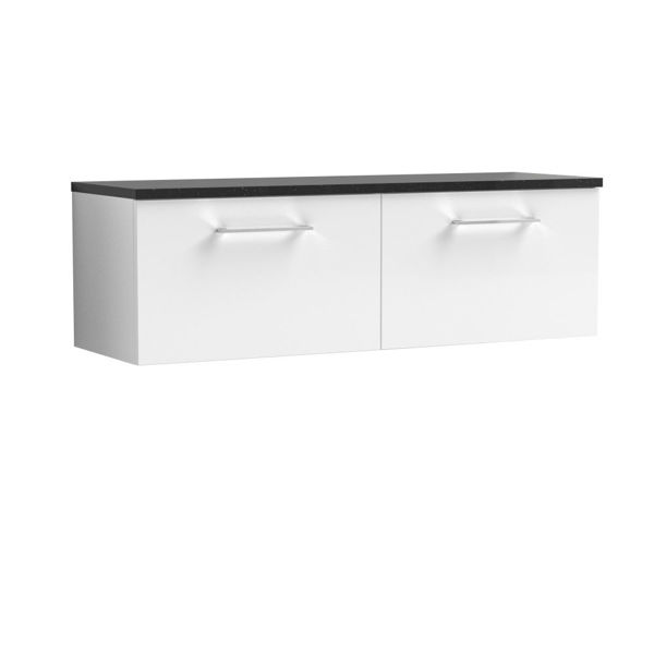 Picture of Nuie Arno 1200mm Wall Hung 2-Drawer Vanity & Laminate Worktop