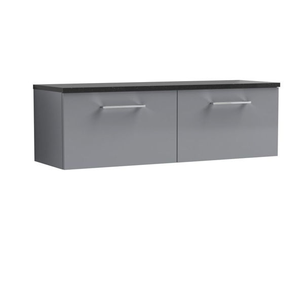 Picture of Nuie Arno 1200mm Wall Hung 2-Drawer Vanity & Laminate Worktop