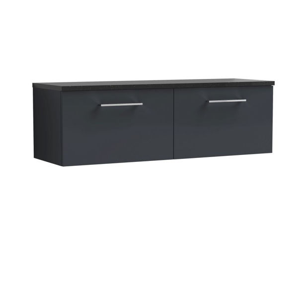 Picture of Nuie Arno 1200mm Wall Hung 2-Drawer Vanity & Laminate Worktop