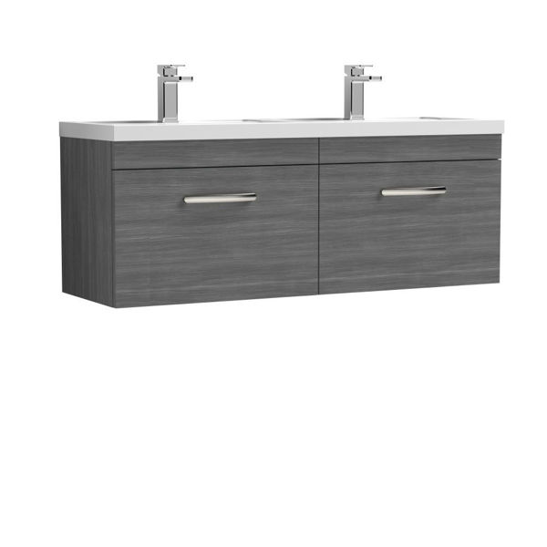 Picture of Nuie Athena 1200mm Wall Hung Cabinet With Double Basin