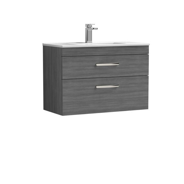 Picture of Nuie Athena 800mm Wall Hung Vanity With Basin 2