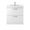 Picture of Nuie Athena 800mm Floor Standing Vanity With Basin 2