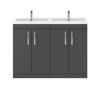 Picture of Nuie Athena 1200mm Floor Standing Cabinet With Double Basin