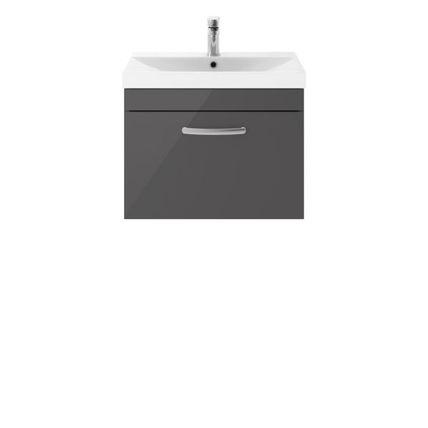 Picture of Nuie Athena 600mm Wall Hung Cabinet With Basin 3