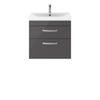 Picture of Nuie Athena 600mm Wall Hung Cabinet With Basin 3