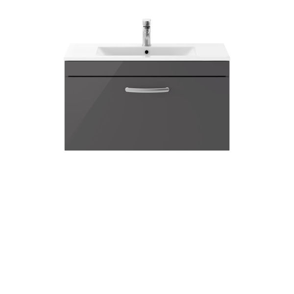 Picture of Nuie Athena 800mm Wall Hung Cabinet With Basin 2