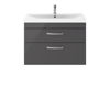 Picture of Nuie Athena 800mm Wall Hung Cabinet With Basin 3