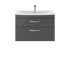 Picture of Nuie Athena 800mm Wall Hung Cabinet With Basin 4