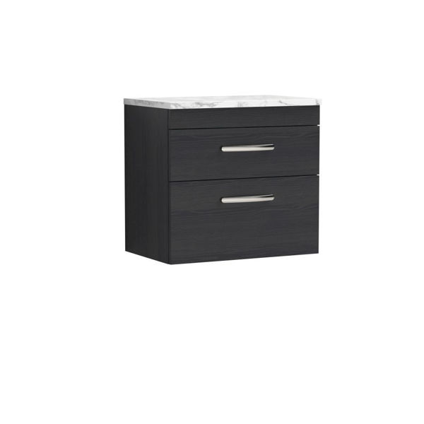 Picture of Nuie Athena 600 Wall Hung 2-Drawer Unit & Laminate Worktop