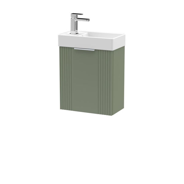 Picture of Neutral Deco Compact 400mm Wall Hung Cabinet & Basin
