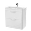 Picture of Neutral Parade 800mm Floor Standing Vanity & Polymarble Basin