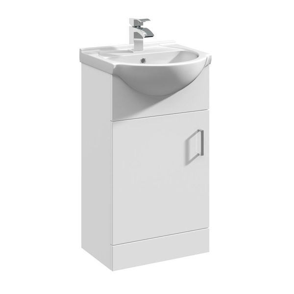 Picture of Neutral Mayford 450mm Floor Standing Cabinet & Round Basin