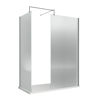 Picture of Neutral 900mm Fluted Wetroom Screen with Support Bar