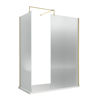 Picture of Neutral 800mm Fluted Wetroom Screen with Support Bar