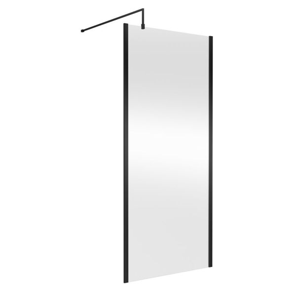 Picture of Neutral 900mm Outer Framed Wetroom Screen with Support Bar
