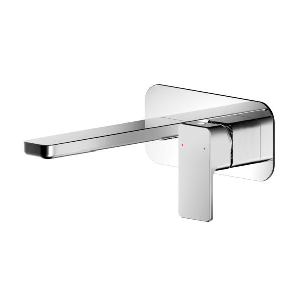Picture of Neutral Windon Wall Mounted 2 Tap Hole Basin Mixer With Plate